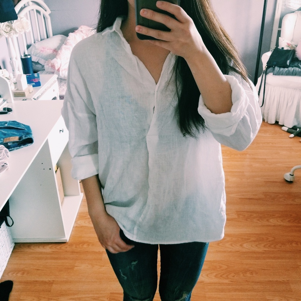 Oversized button-down